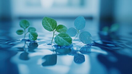 natural transpiration photosynthesis cycle visualized with artistic diagrams selective focus biogeochemical flows vibrant Fusion infographic backdrop