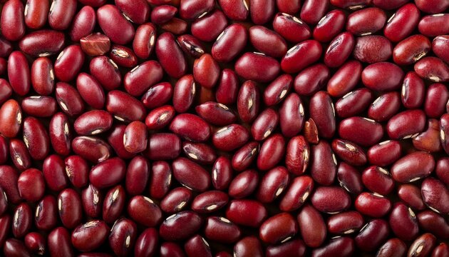 azuki beans top view, AI generated