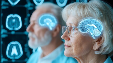 Insights from brain imaging technology on aging minds in clinical educational displays