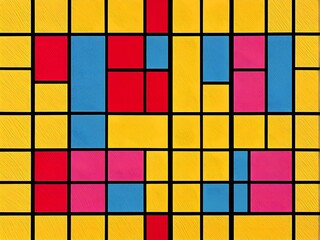 pop art wallpaper background in blue, yellow, pink and red hues