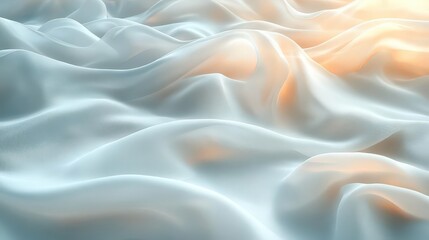 Obraz premium Soft, flowing fabric with gentle light, creating a serene atmosphere.