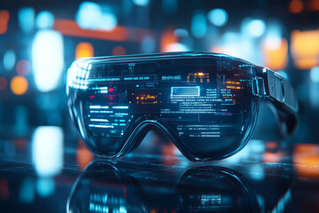 Futuristic tax laws visualized through advanced augmented reality technology