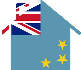 Home Shape Of Icon Tuvalu Flag