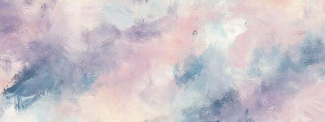 Fototapeta premium A dreamy watercolor-themed wallpaper with flowing brushstrokes in pastel pinks, blues, and purples, creating a soft and calming atmosphere, designed in a seamless pattern for a timeless look 