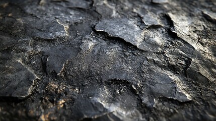 Fototapeta premium Black soil texture