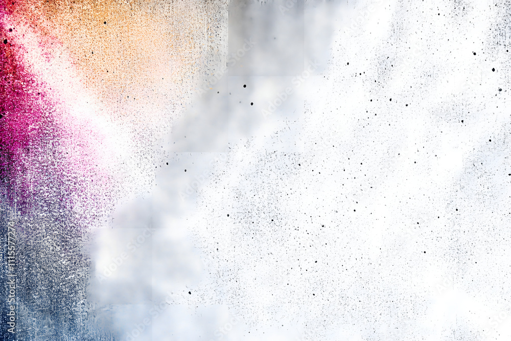 Poster abstract grunge texture effect, scratch and dust particle grain on white background. dirt overlay or