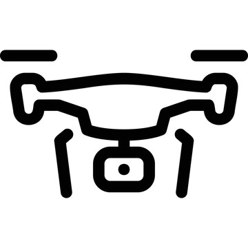 recommend clip art: Front View of Drone with Camera