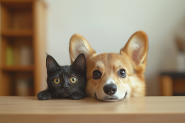 On very happy and special days, cats and dogs are more excited. Make cute cards for Christmas, Halloween, New Year, and Valentine's Day.