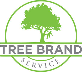 Cutter tree logo designs for business service, Arborist Tree Service logo designs, A Man Cutting Tree vector logo design