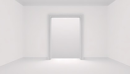 Obraz premium Classic Empty Room with Doorway