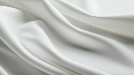 Fototapeta premium A close-up of flowing white fabric, showcasing texture and movement.