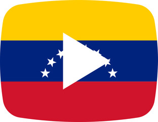 Venezuela Flag on video player icon