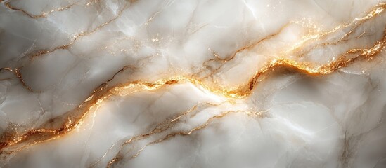 Elegant white marble texture with gold veins.
