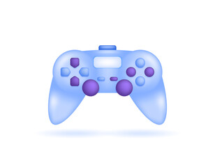 illustration of a video game console. controller or remote. buttons and devices. electronic objects or goods. symbol or icon. minimalist 3d style design. elements