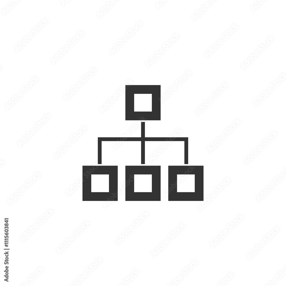 Poster flow chart icon isolated on transparent background