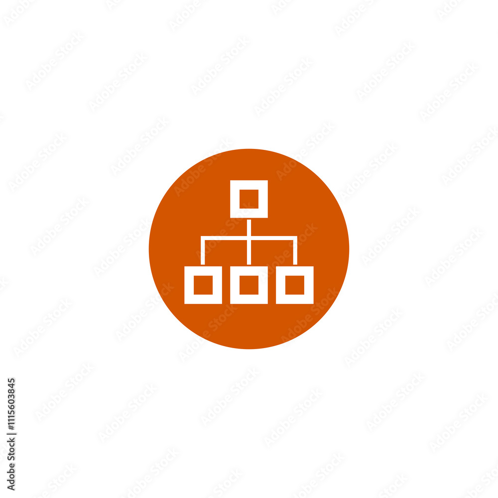 Poster flow chart icon isolated on transparent background