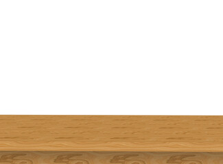 blank empty wooden table top for product placement, product showcase