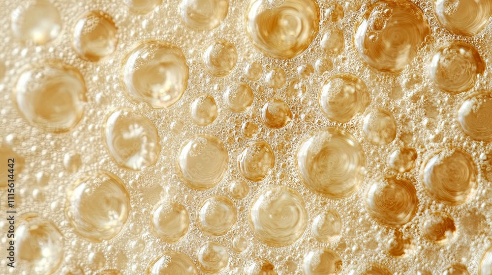 Poster many bubbles circles macro background. close up background.