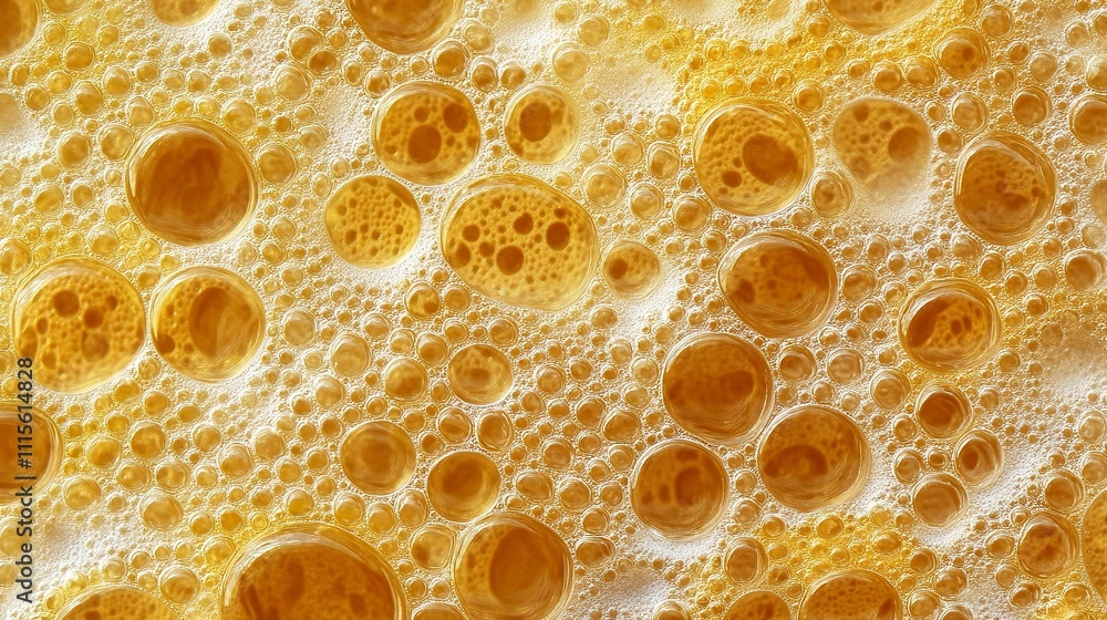 Poster many bubbles circles macro background. close up background.