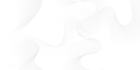 Obraz premium Abstract white futuristic blend waves technology dynamic lines. Modern gradient flowing wave lines glowing moving lines. Futuristic technology smooth isolated sound wave lines background.