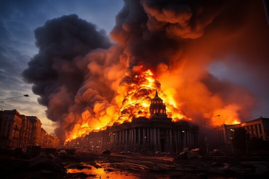 Powerful explosion rocks kyiv  a night of turmoil in the heart of ukraine s capital