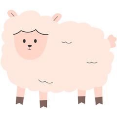 Obraz premium Cute sheep icon