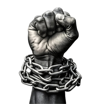 hands with chains