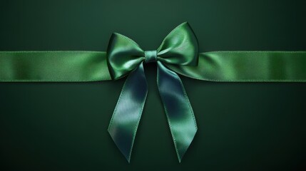 The Green Satin Bow Decoration