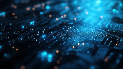 The Digital Circuit Board Glow