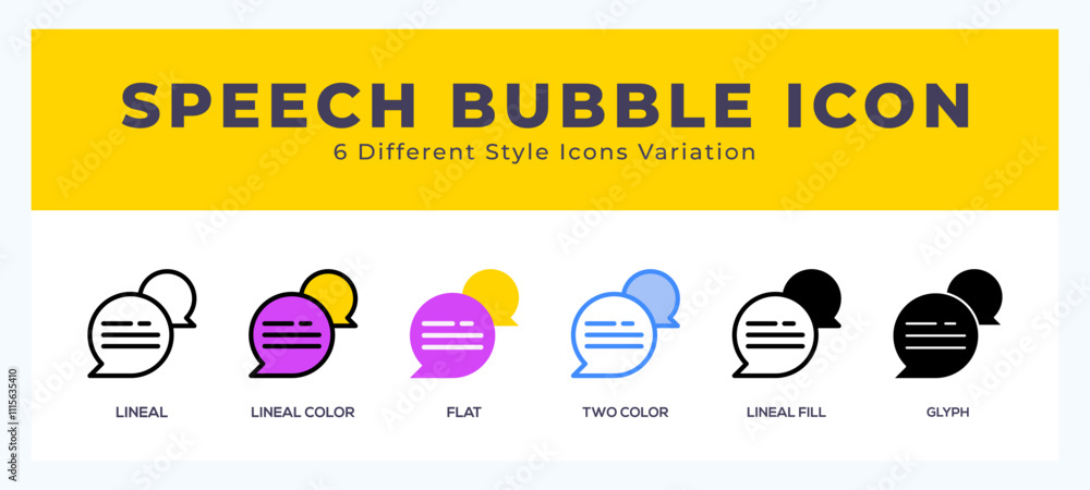 Poster speech bubble icon for web. mobile apps and ui.