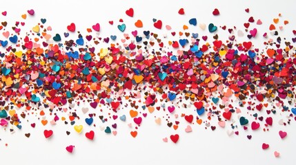 The Colorful Heart Confetti Trail