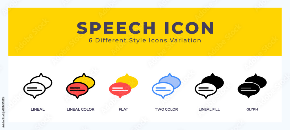 Poster speech icon vector for web. and mobile app