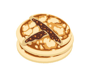 ホットクのイラスト