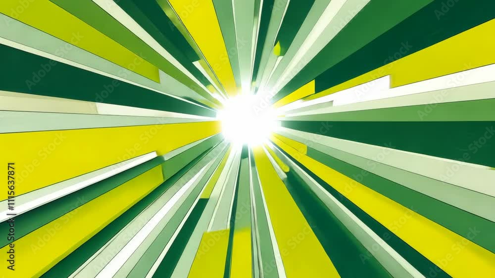 Aufkleber vibrant rays of light burst through colorful geometric shapes in a dynamic abstract composition