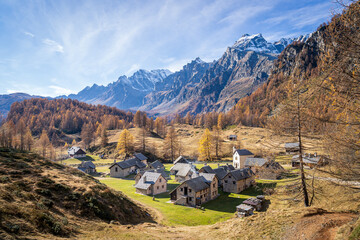 Foliage all'Alpe Sangiatto (Alpe Devero) in autunno