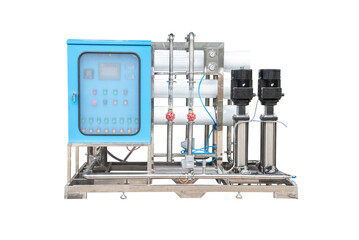 Reverse osmosis membrane system of water plant make up drinking water or soft water for industrial...