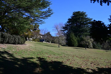 Obraz premium Public park in Richmond, Virginia during Fall/Autumn.