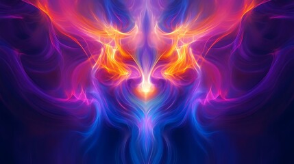 Fototapeta premium Dynamic Abstract Neon Background for Innovative Digital Art and Branding