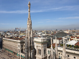 Scenic View from the Duomo di Milano Rooftop