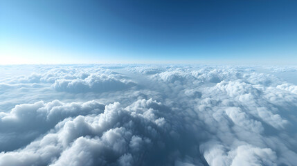 Fototapeta premium Stunning 3D CloudScape Illustration Background