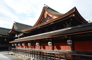 Fototapeta premium 北野天満宮 本殿 京都市上京区