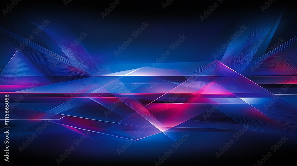 Poster abstract futuristic gradient design with vibrant colors and dynamic shapes creating a sense of movem