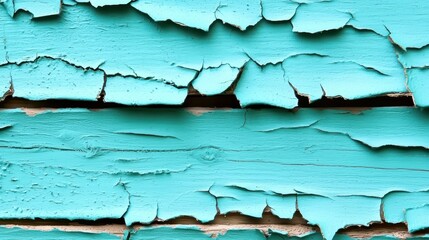 Obraz premium A blue wall with peeling paint