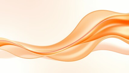 Abstract soft Orange gradient wave Generative ai, abstract orange background with waves