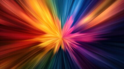Obraz premium Dynamic blurred confetti explosion in vibrant colors abstract background celebration artistic perspective