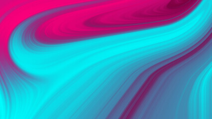 Abstract Swirling Teal and Magenta Color Gradient