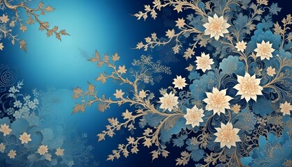 Clear Plain Shiny Warm Soft Vintage Bokeh Cloudy Wave Like Geometric Blue Background or Texture
