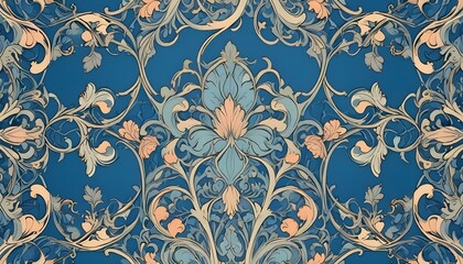 Clear Plain Shiny Warm Soft Vintage Bokeh Cloudy Wave Like Geometric Blue Background or Texture