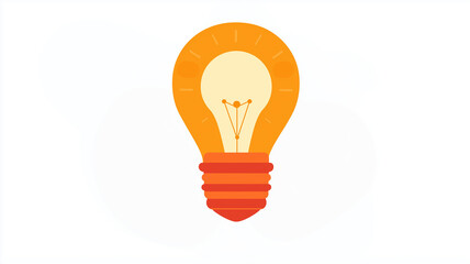 Peak Energy Monitoring for Power Optimization. Bright light bulb illustration symbolizing creativity and ideas