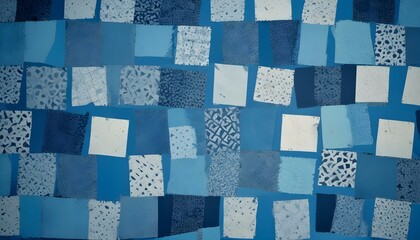 Clear Plain Shiny Warm Soft Vintage Bokeh Cloudy Wave Like Geometric Blue Background or Texture